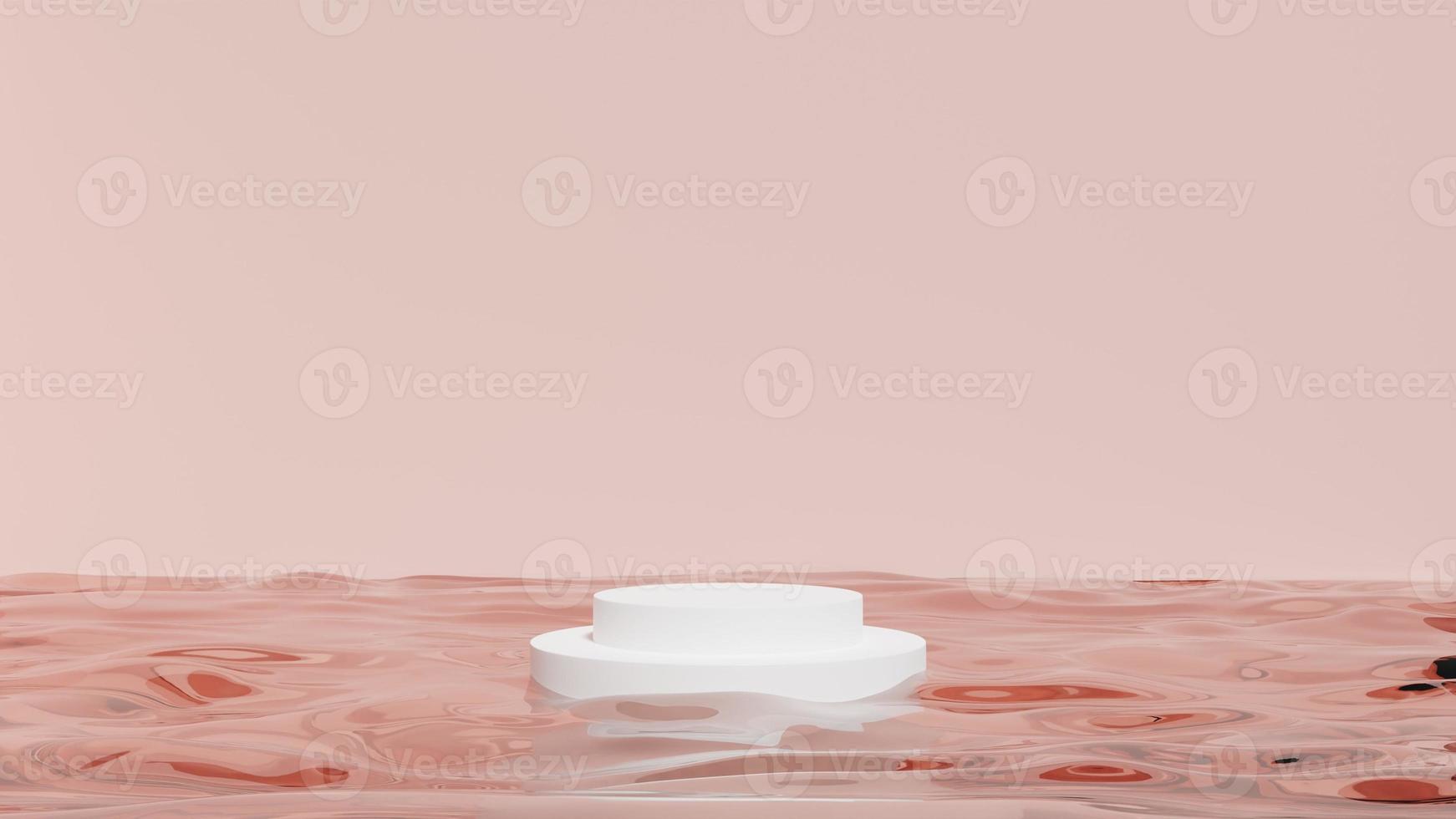 Podium, stand and platform is background for object or good. this picture is 3d rendering photo