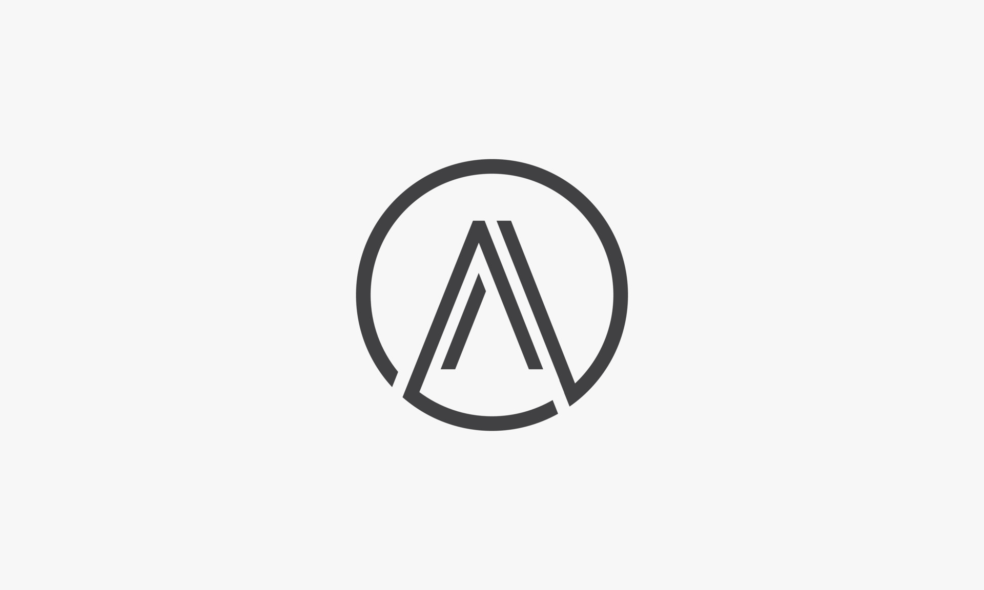 A or AA circle logo isolated on white background. 4702137 Vector Art at