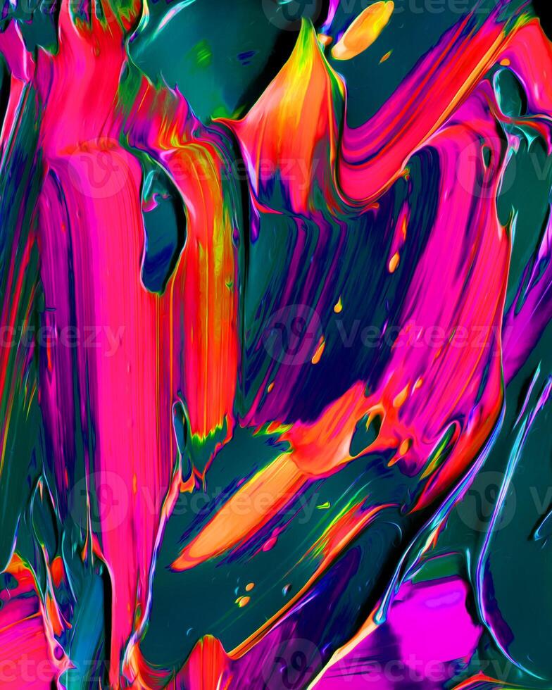 diseño de fondo de pintura acrílica pintada al óleo fluido color líquido verde oscuro y otros colores mezclados con creatividad y obras de arte modernas foto