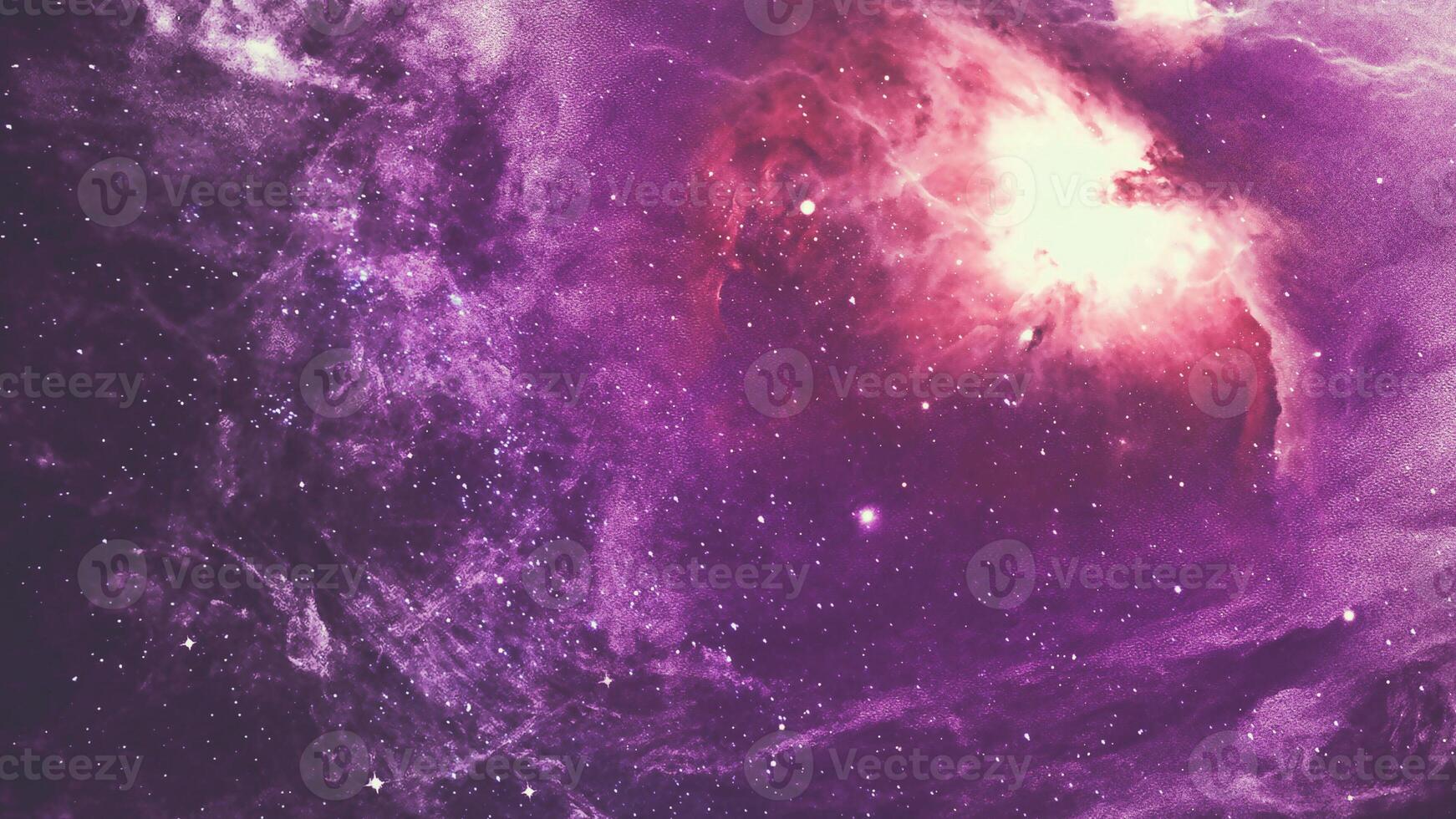 Infinite beautiful cosmos dark purple background with nebula, cluster of stars in outer space. Beauty of endless Universe filled stars.Cosmic art, science fiction wallpaper photo