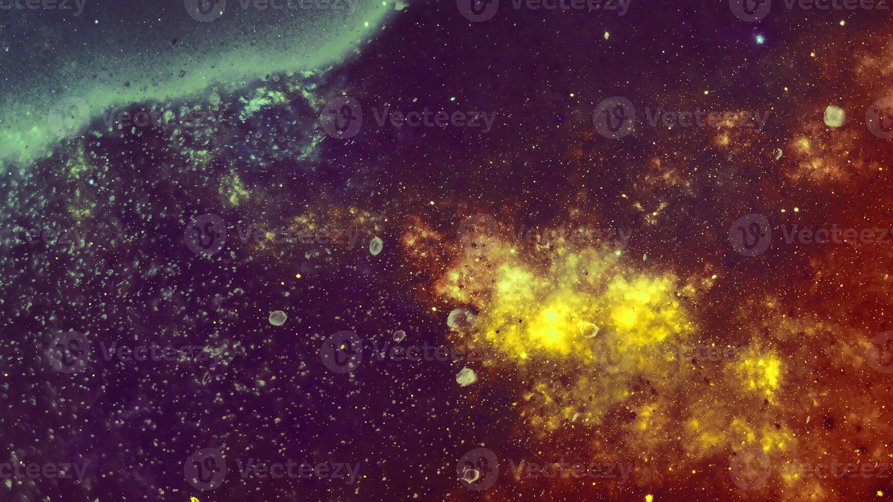 Infinite beautiful cosmos golden and black background with nebula, cluster of stars in outer space. Beauty of endless Universe filled stars.Cosmic art, science fiction wallpaper photo