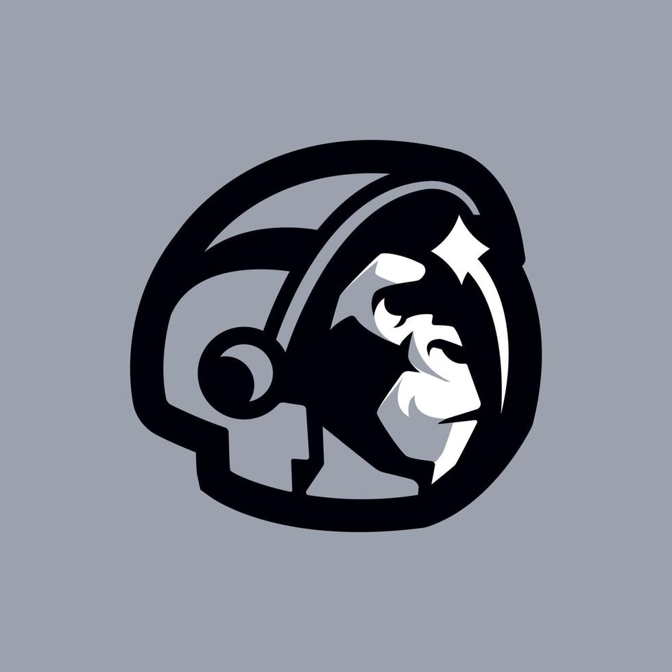 Astronaut Chimpanzee Abstract Icon vector