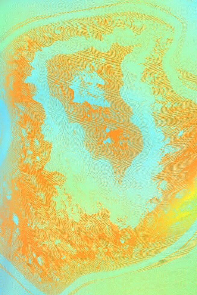 ilustraciones de fondo de acuarela con imágenes naturales abstractas de color naranja y verde claro para fondos de pantalla foto