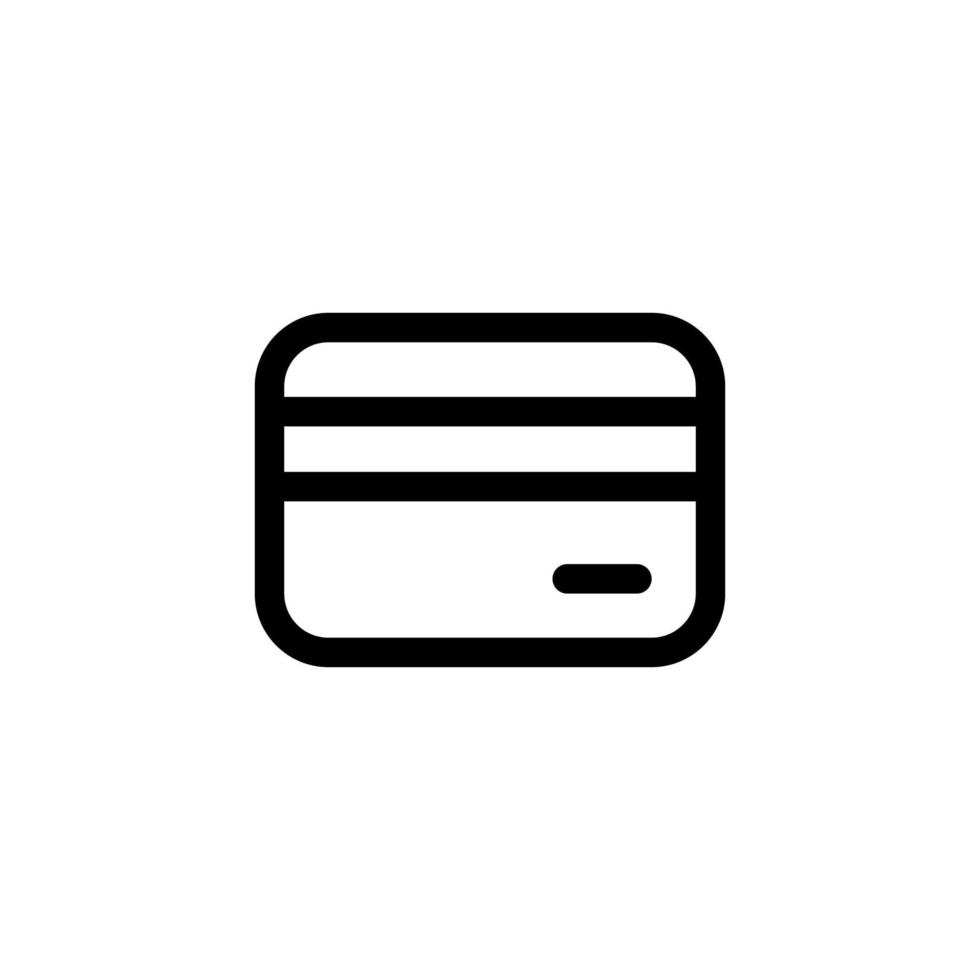 tarjeta de crédito icono diseño vector símbolo crédito, pago, moneda, banca, tarjeta para comercio electrónico