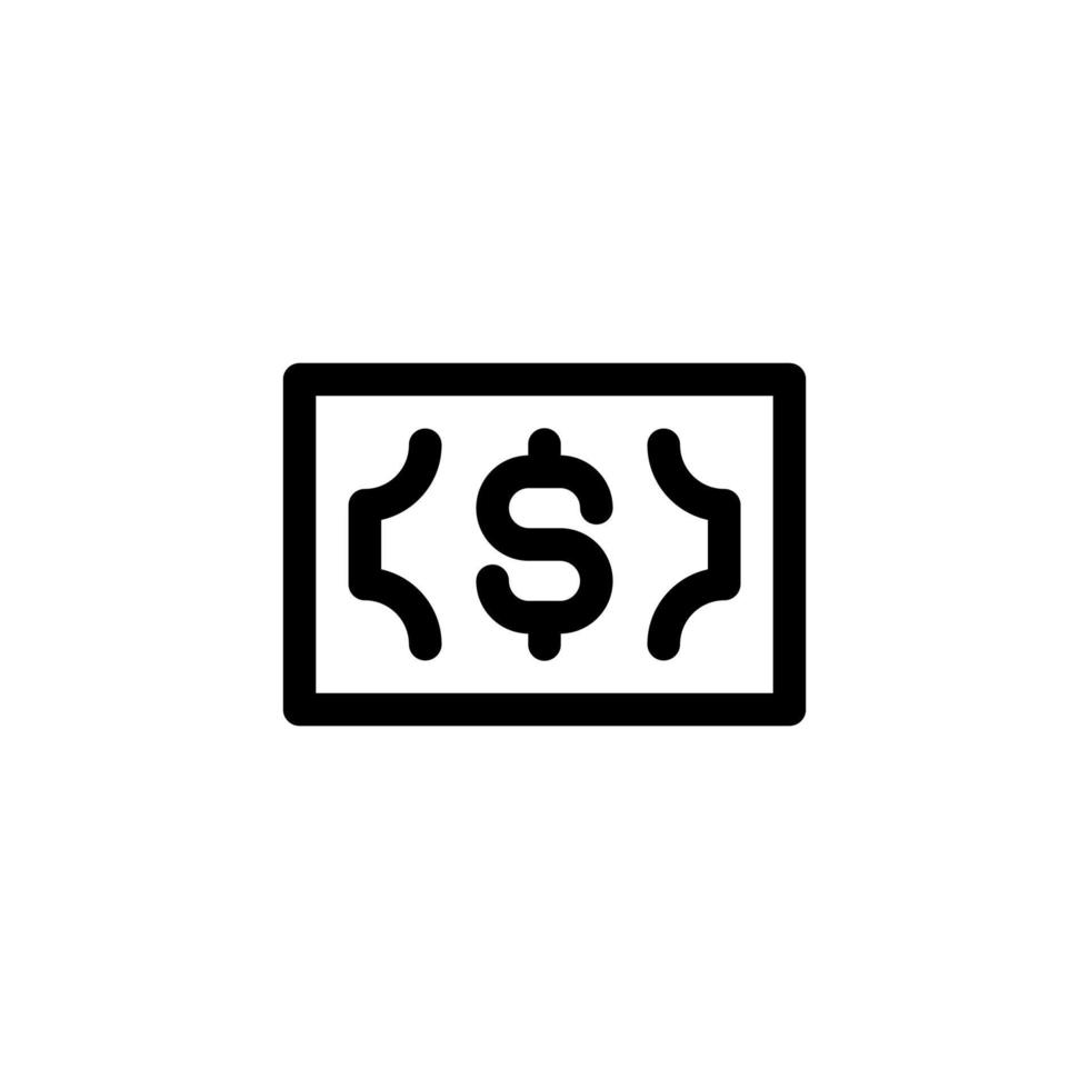 dollar icon design vector symbol banknote, payment, income, money, finance for ecommerce