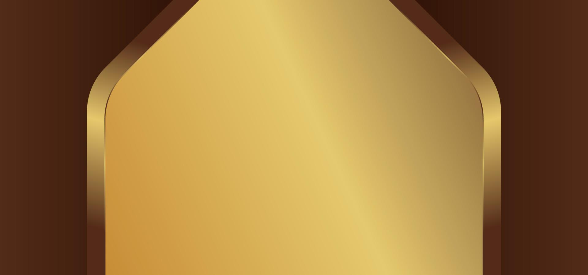 rayar el fondo de textura dorada con panel dorado vector