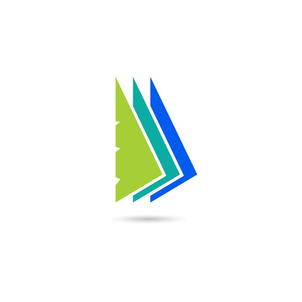 Logotipo de vela yate barco marino ilustración vectorial vector