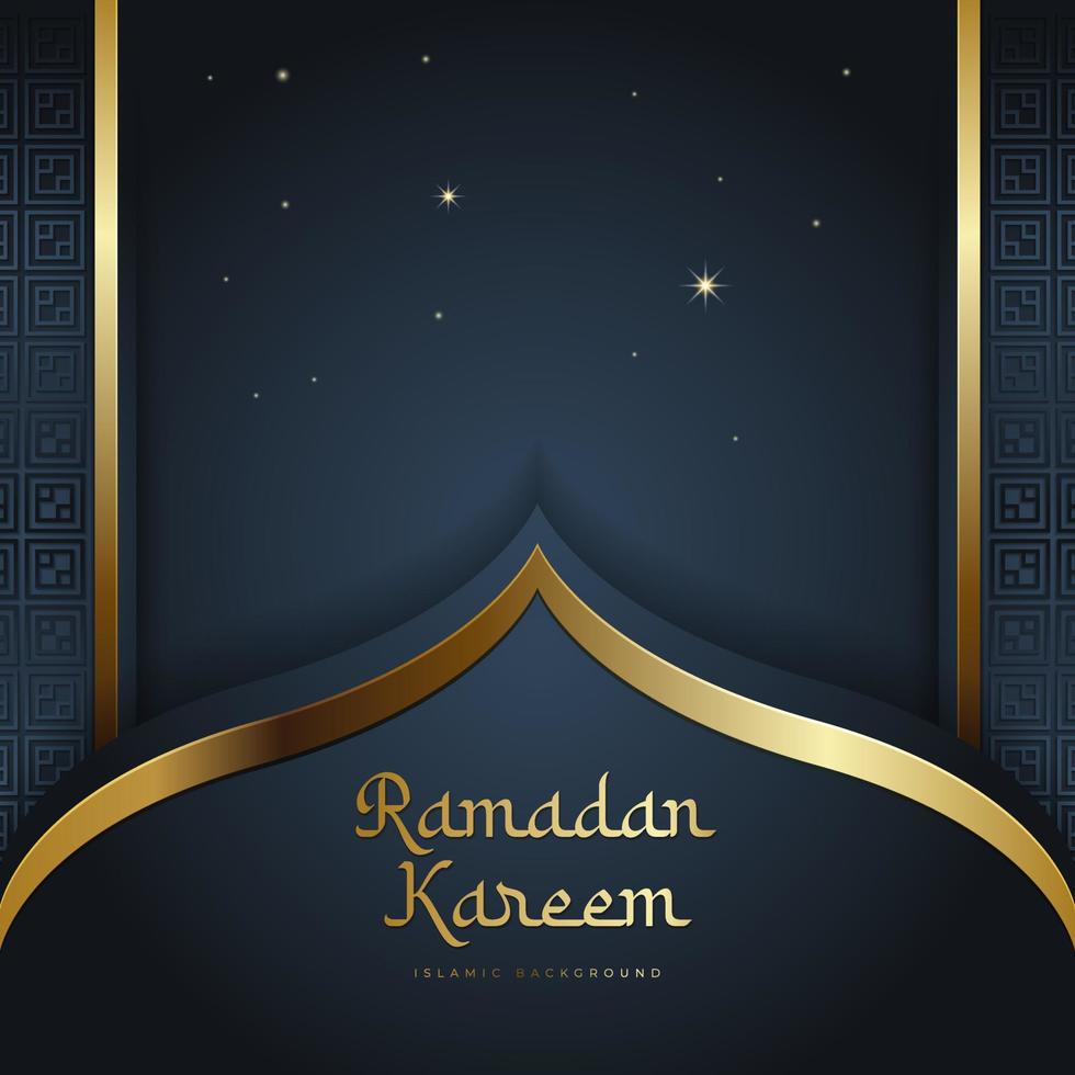 elegante diseño de banner de fondo de Ramadán vector