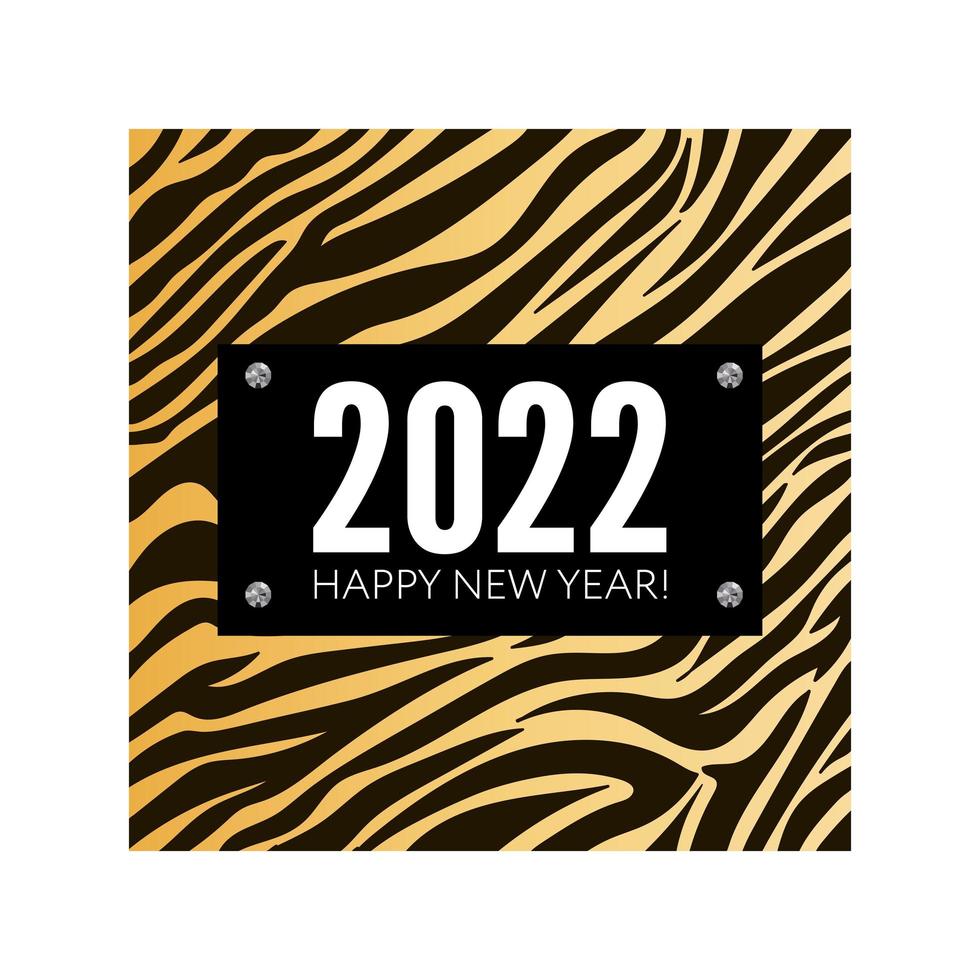 Happy new year 2022 vector