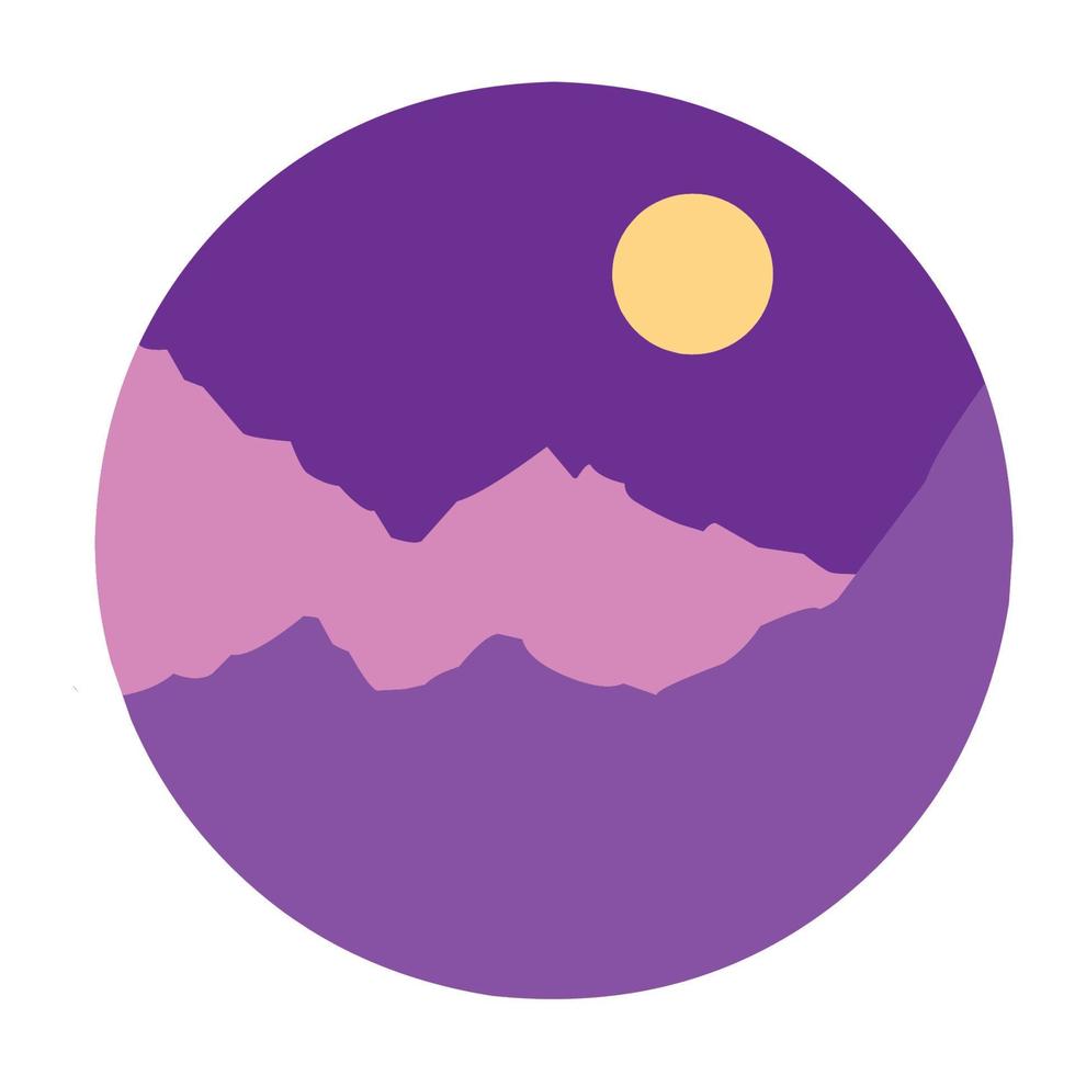 nature landscape illustration vector
