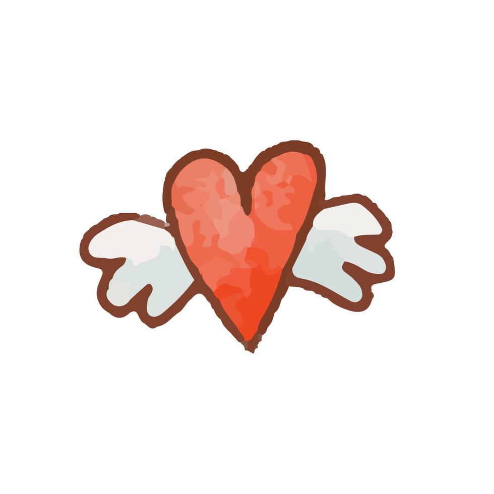 heart on white background vector