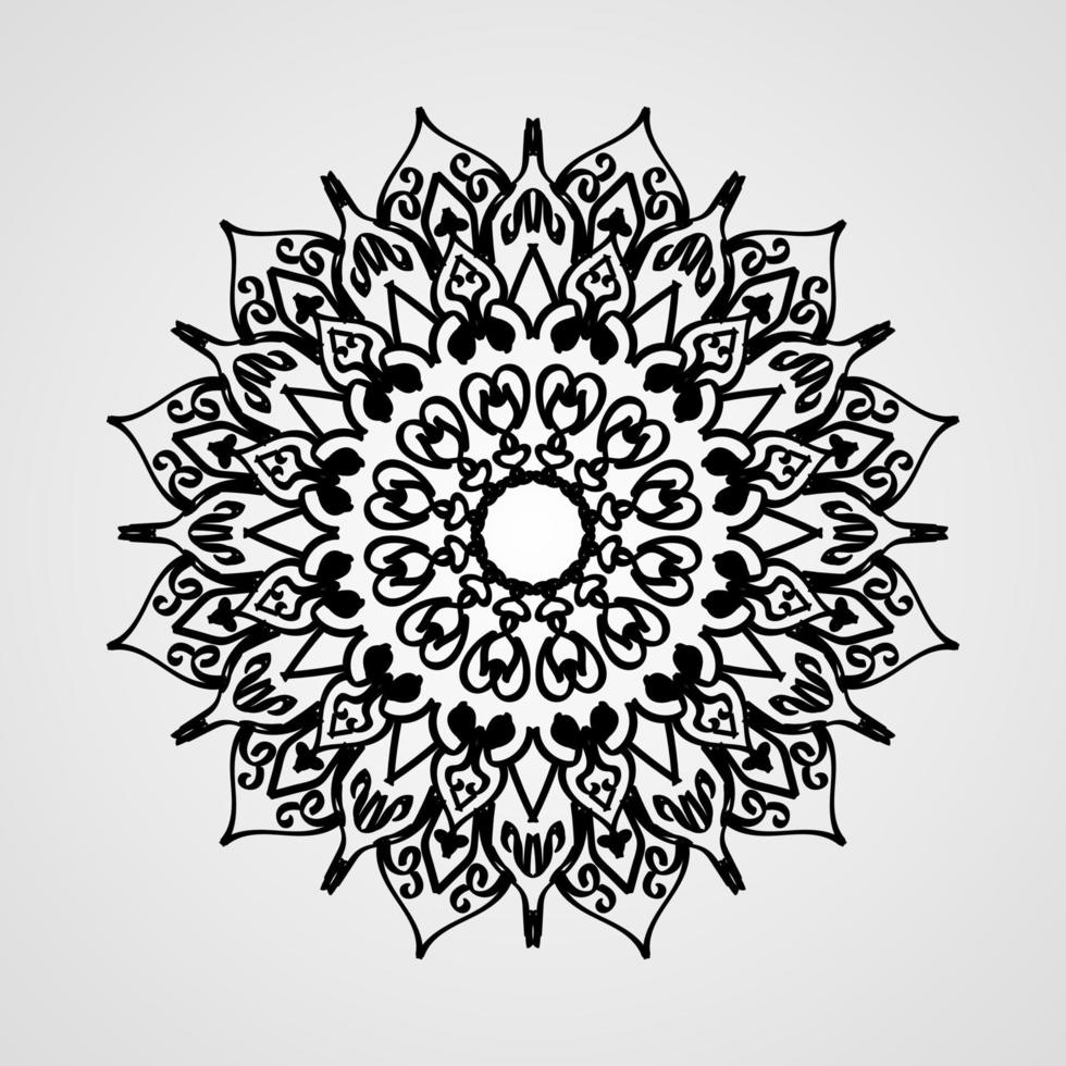 Vector round abstract circle. Mandala style.