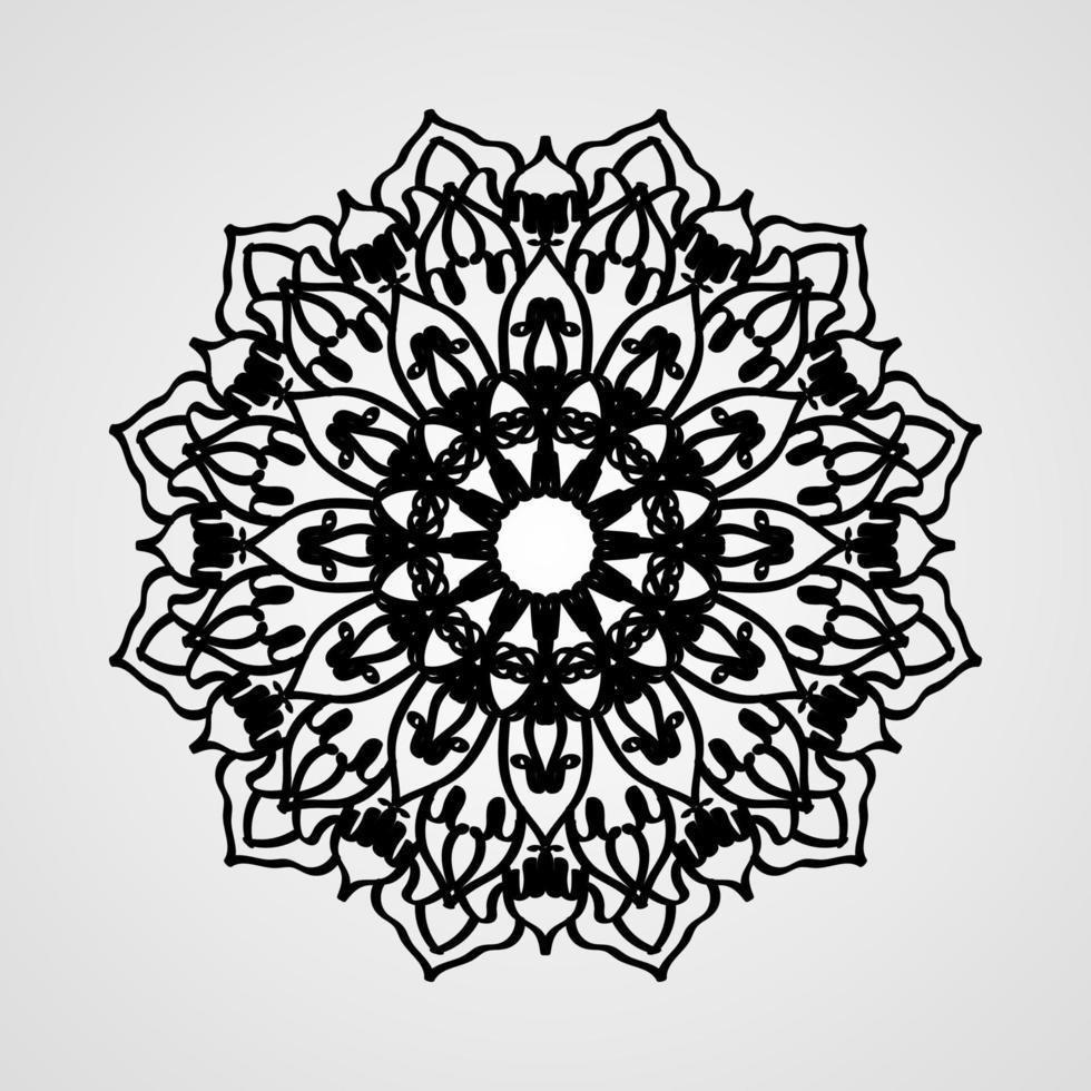 vector círculo abstracto redondo. estilo mandala.