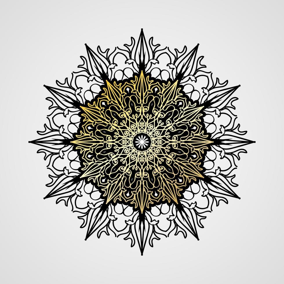 vector redondo círculo abstracto. estilo mandala de lujo