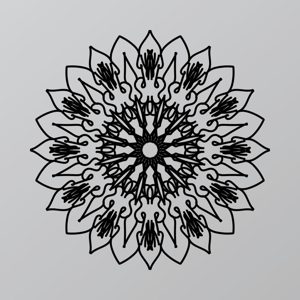 mandalas para colorear libro. adornos redondos decorativos. forma de flor inusual. vector oriental, patrones de terapia antiestrés. elementos de diseño de tejido. vector de logotipos de yoga.