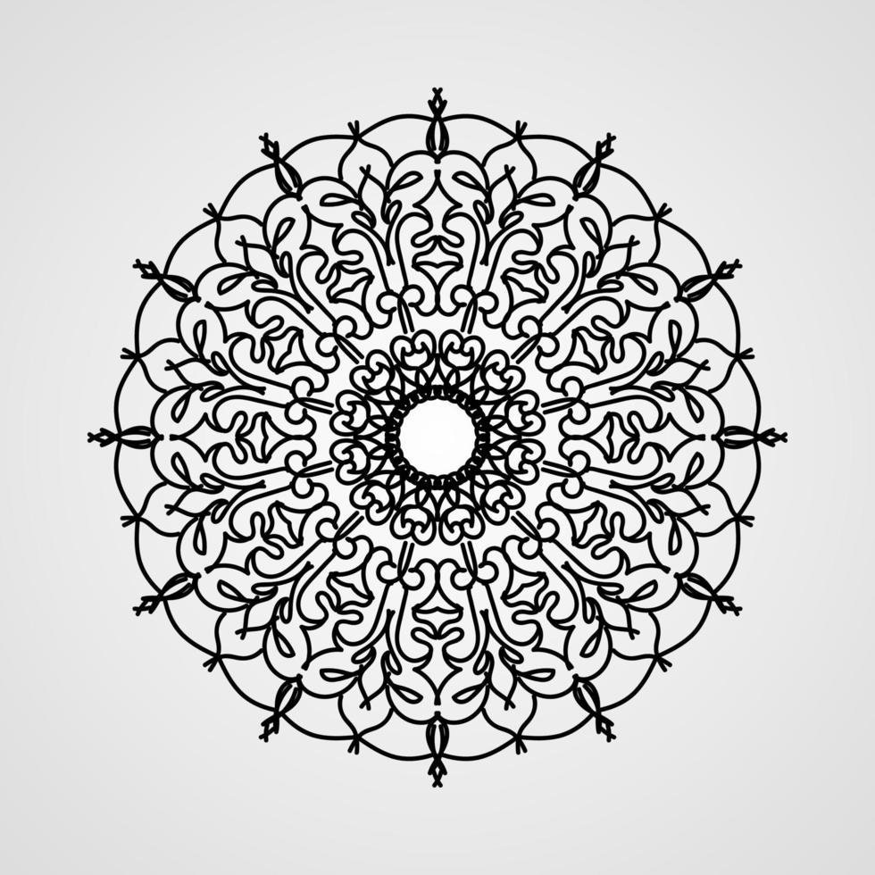 Vector round abstract circle. Mandala style.