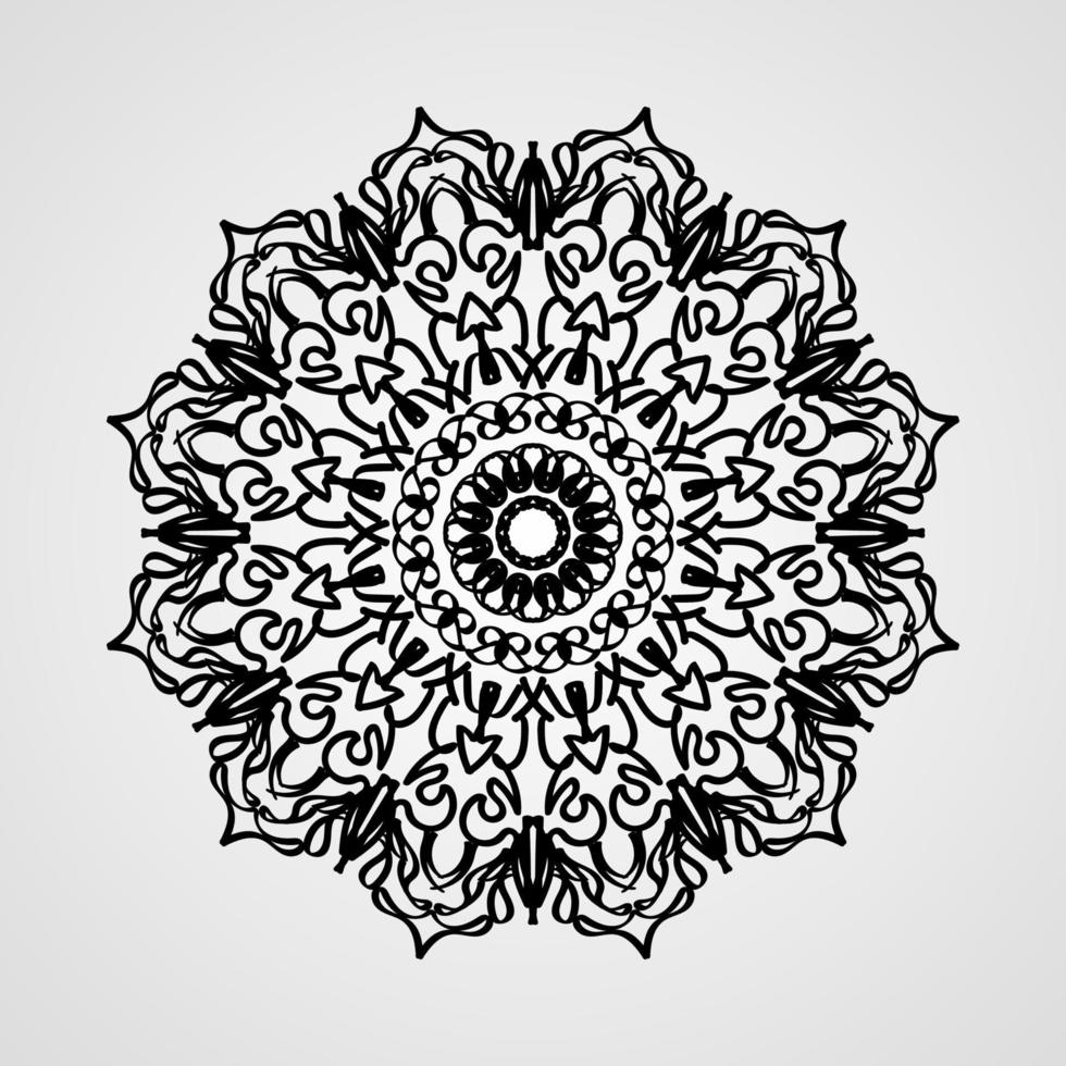 vector círculo abstracto redondo. estilo mandala.