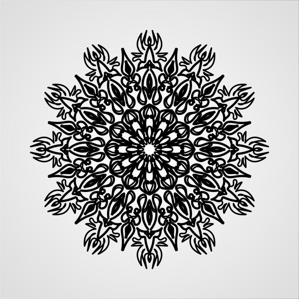 Vector round abstract circle. Mandala style.