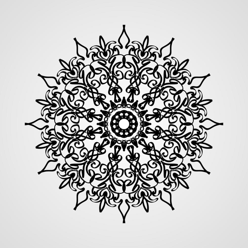 Vector round abstract circle. Mandala style.