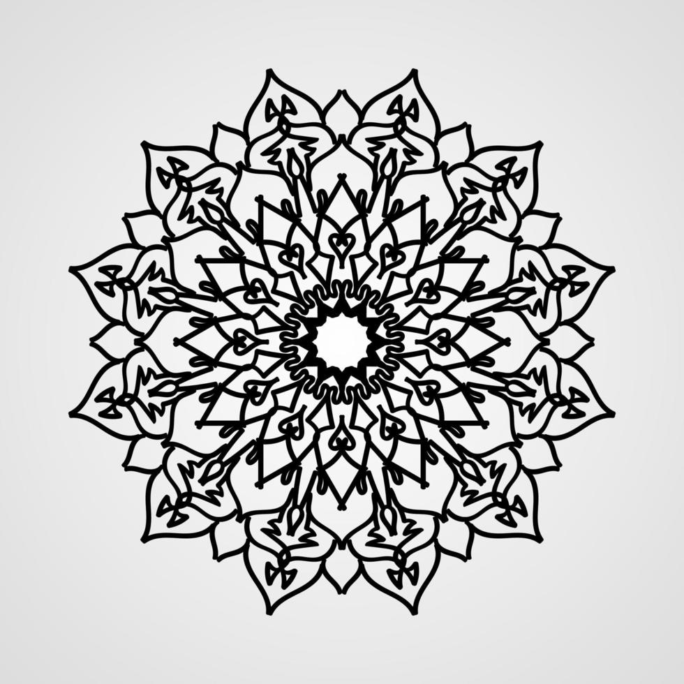 Vector round abstract circle. Mandala style.