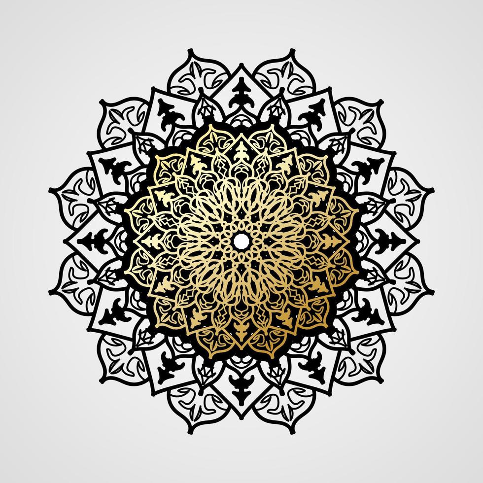 vector redondo círculo abstracto. estilo mandala de lujo