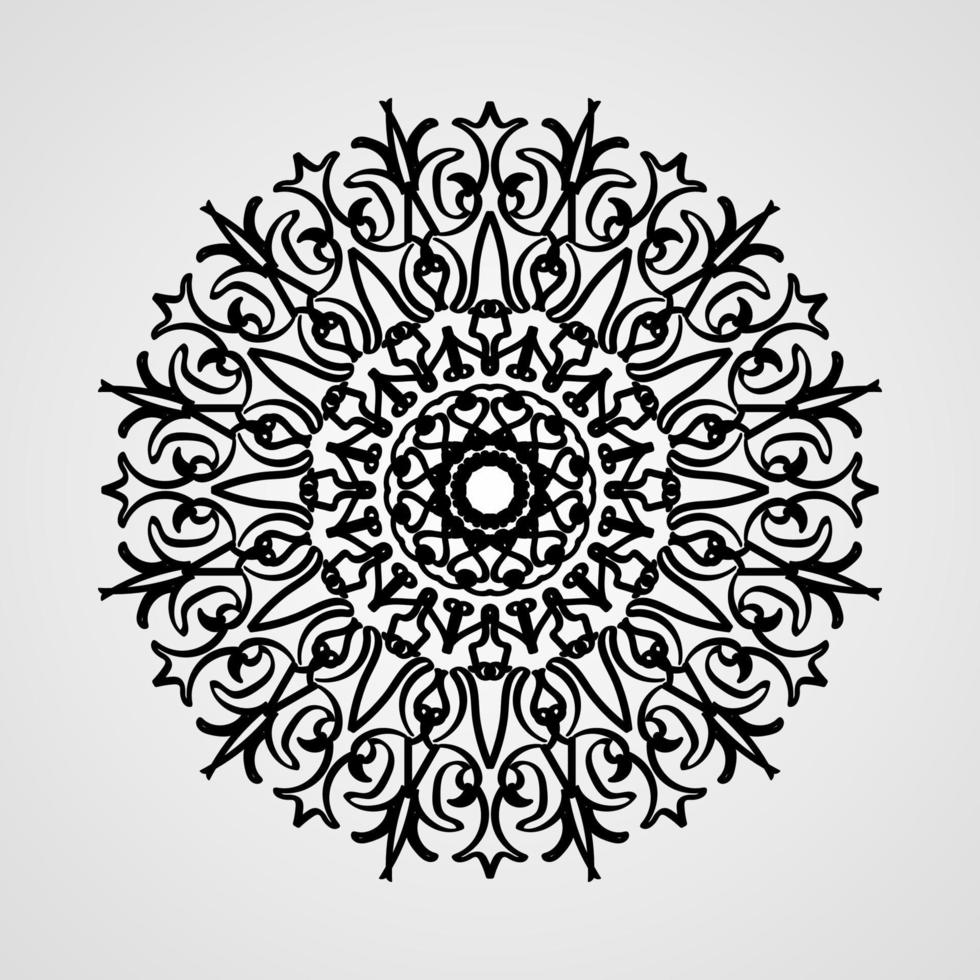 Vector round abstract circle. Mandala style.