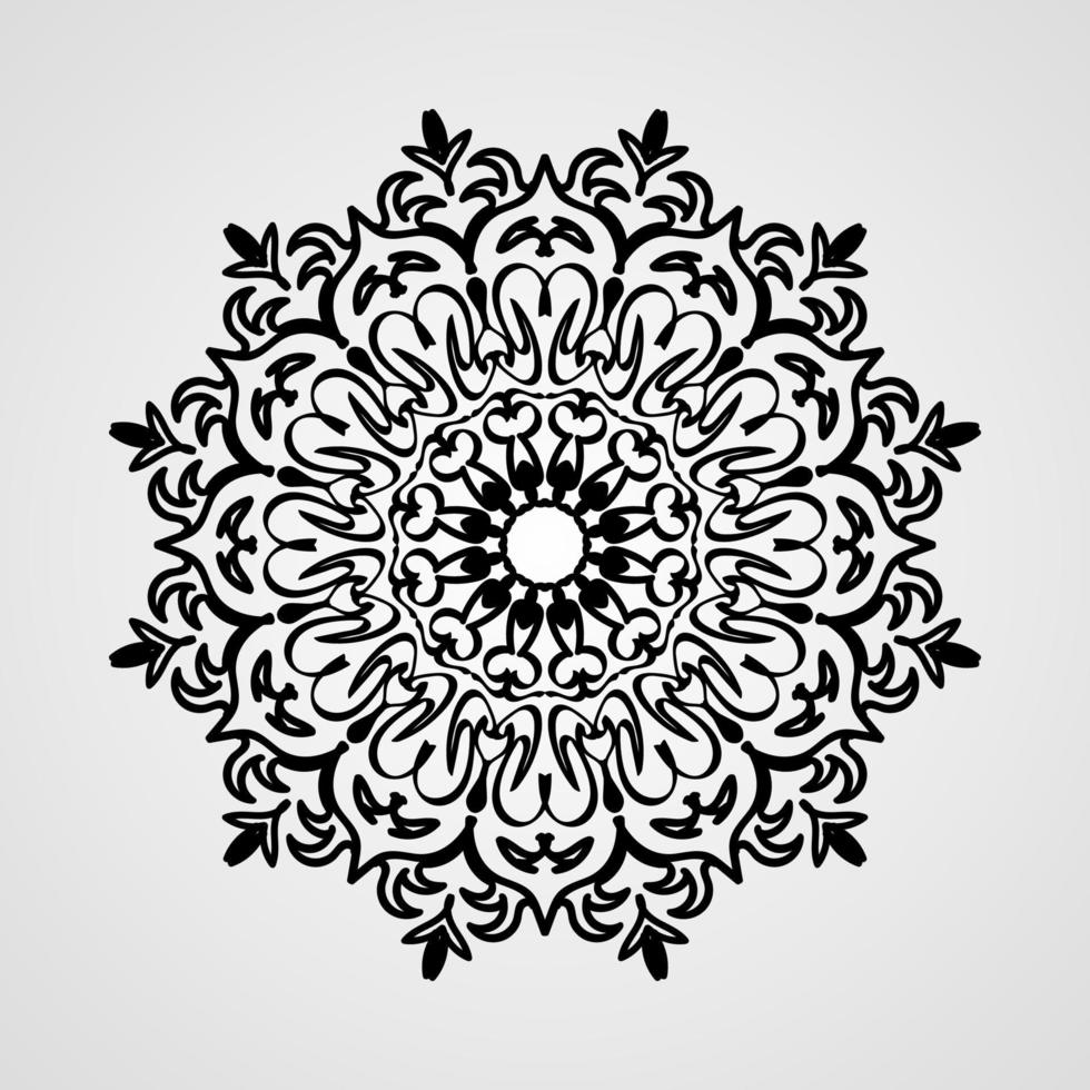 vector círculo abstracto redondo. estilo mandala.