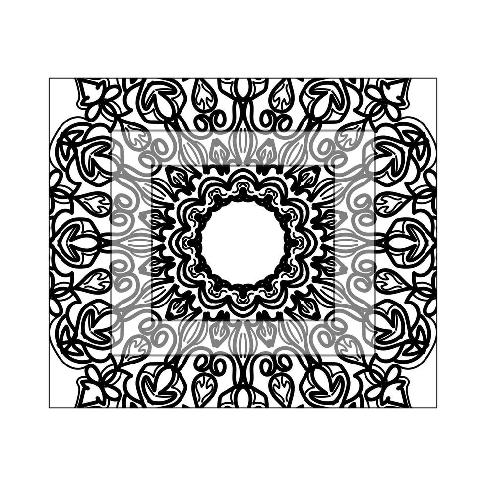 decorative concept abstract mandala illustration vector