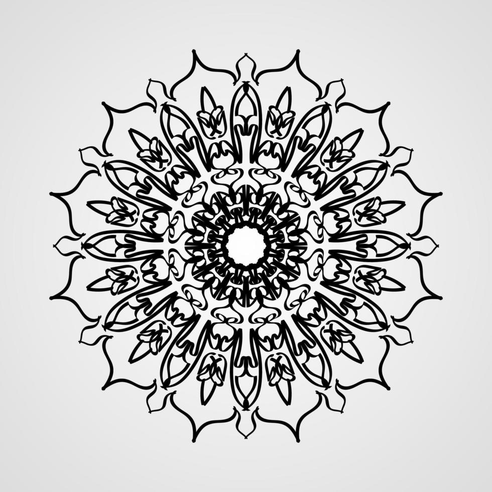 vector círculo abstracto redondo. estilo mandala.