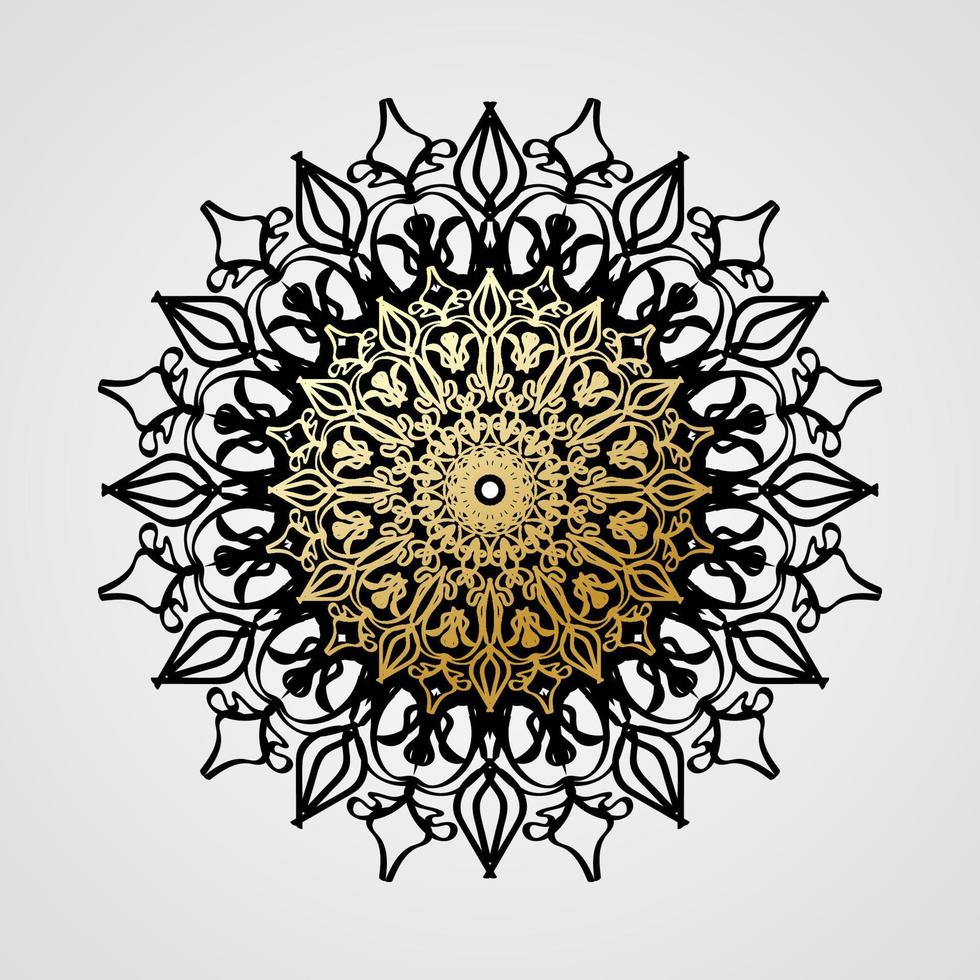 vector redondo círculo abstracto. estilo mandala de lujo