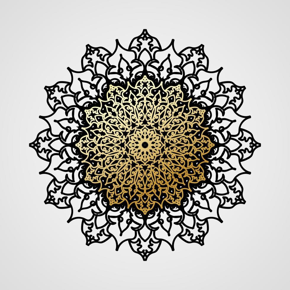 Vector round abstract circle. Luxury Mandala style