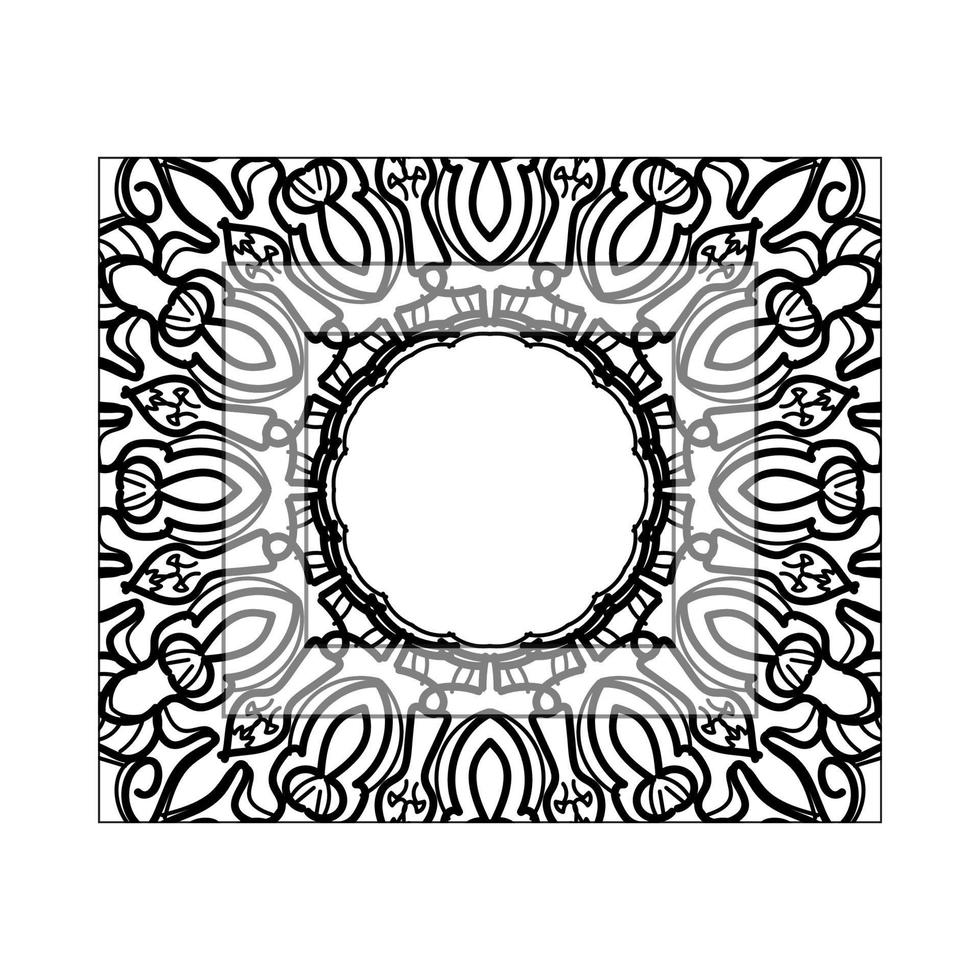 concepto decorativo abstracto mandala ilustración vector