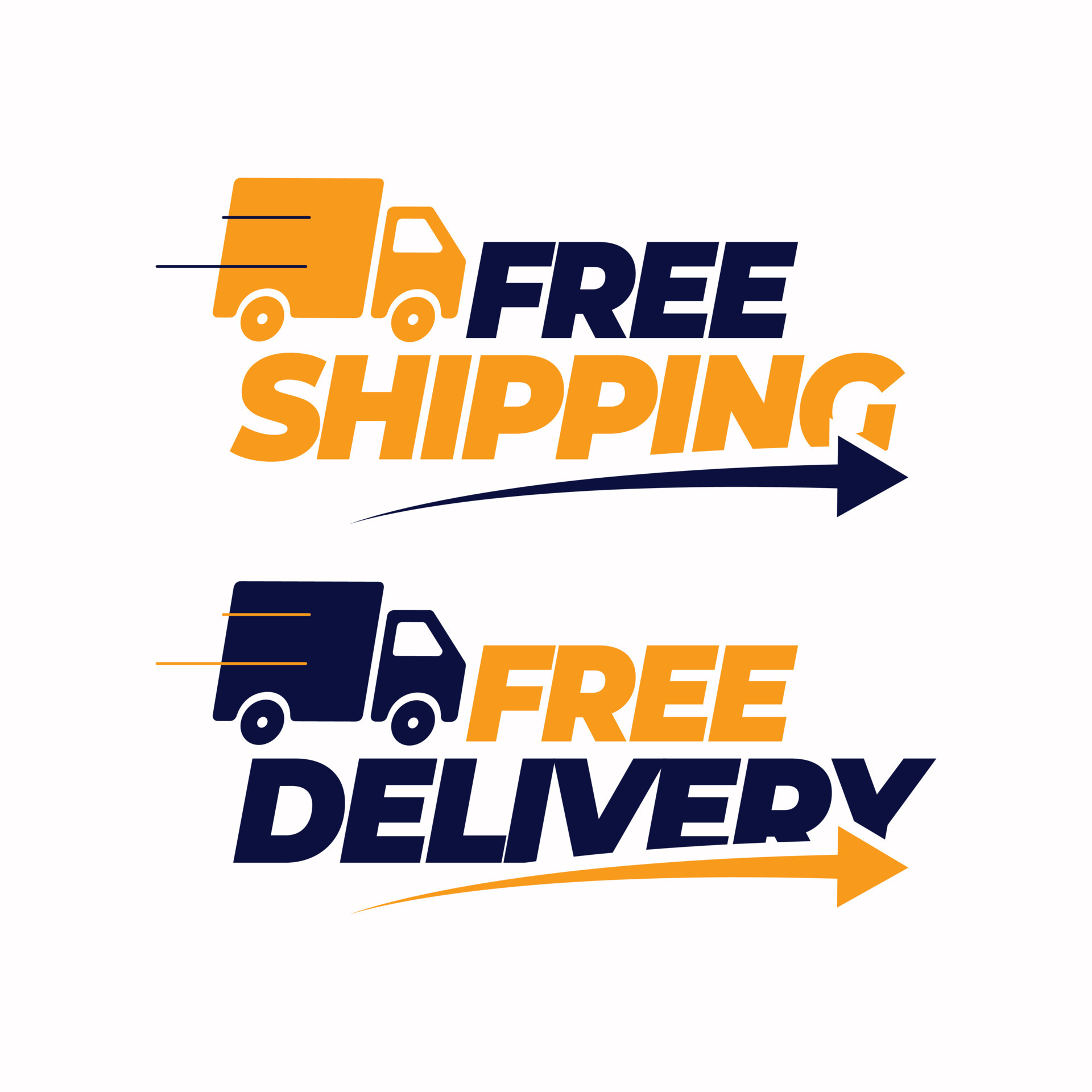 Original - Free shipping and delivery icons