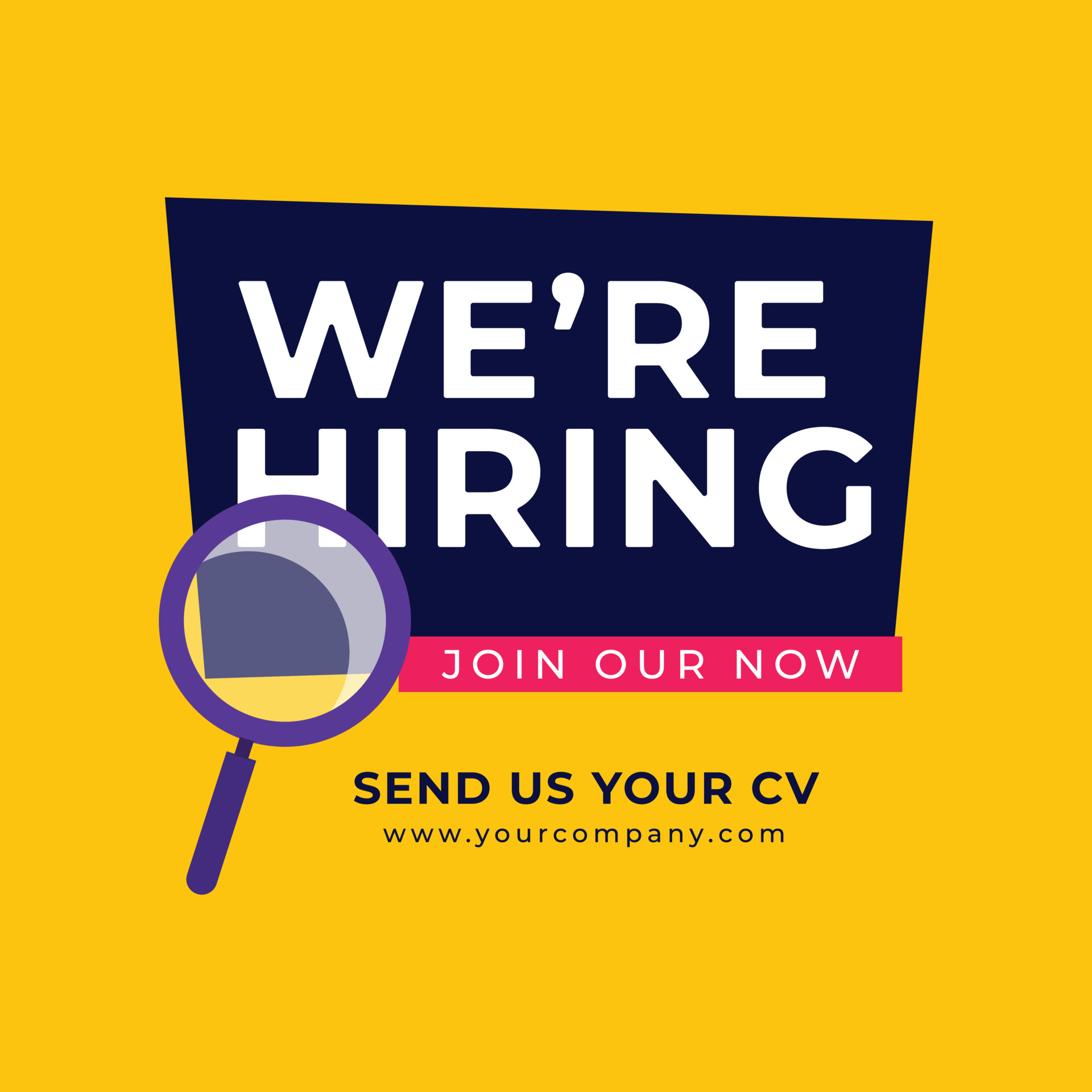We are hiring join our team banner template 4706916 Vector Art at Vecteezy
