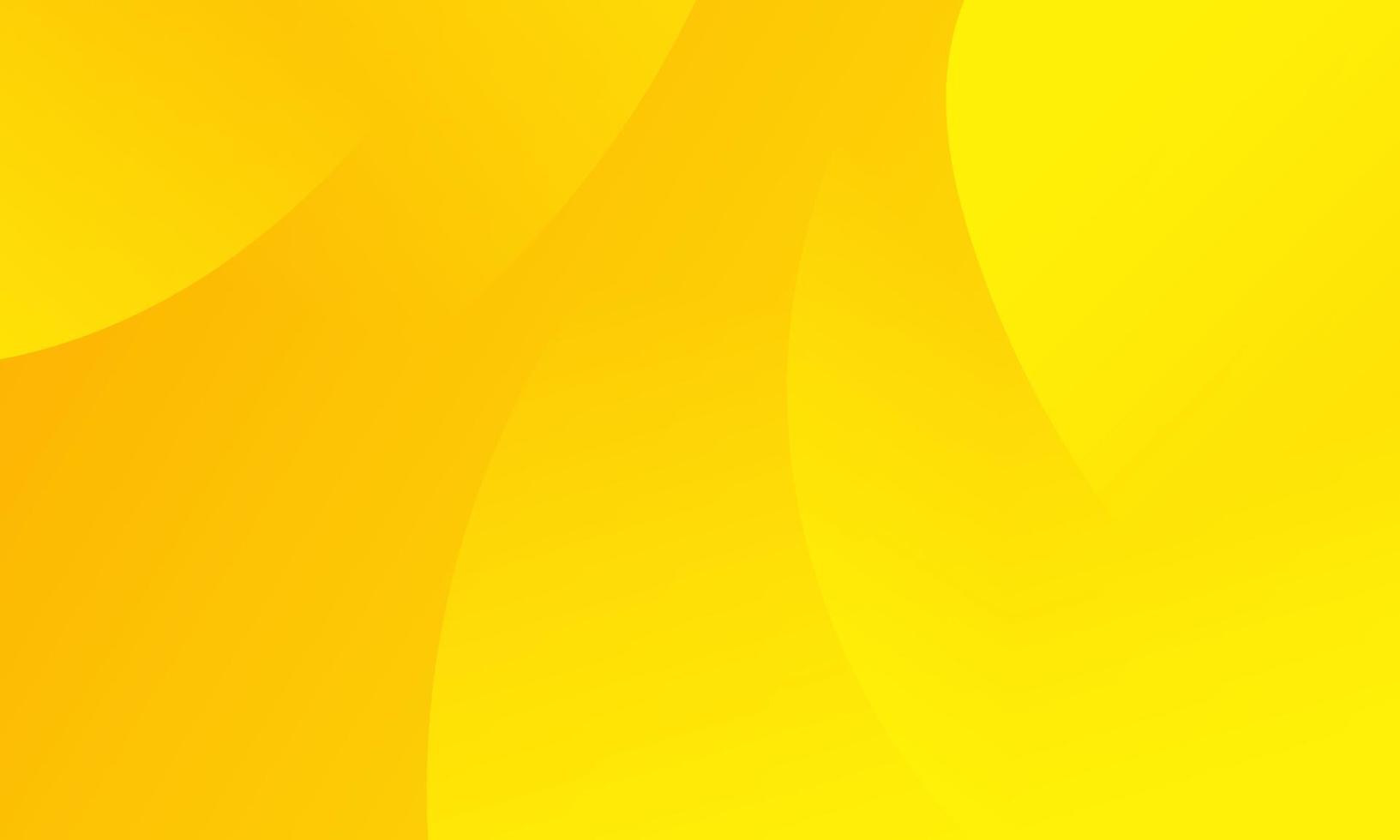 Fondo de círculos de fuga degradado amarillo moderno abstracto vector