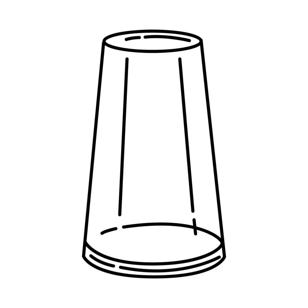 Glass Vase Icon. Doodle Hand Drawn or Outline Icon Style vector