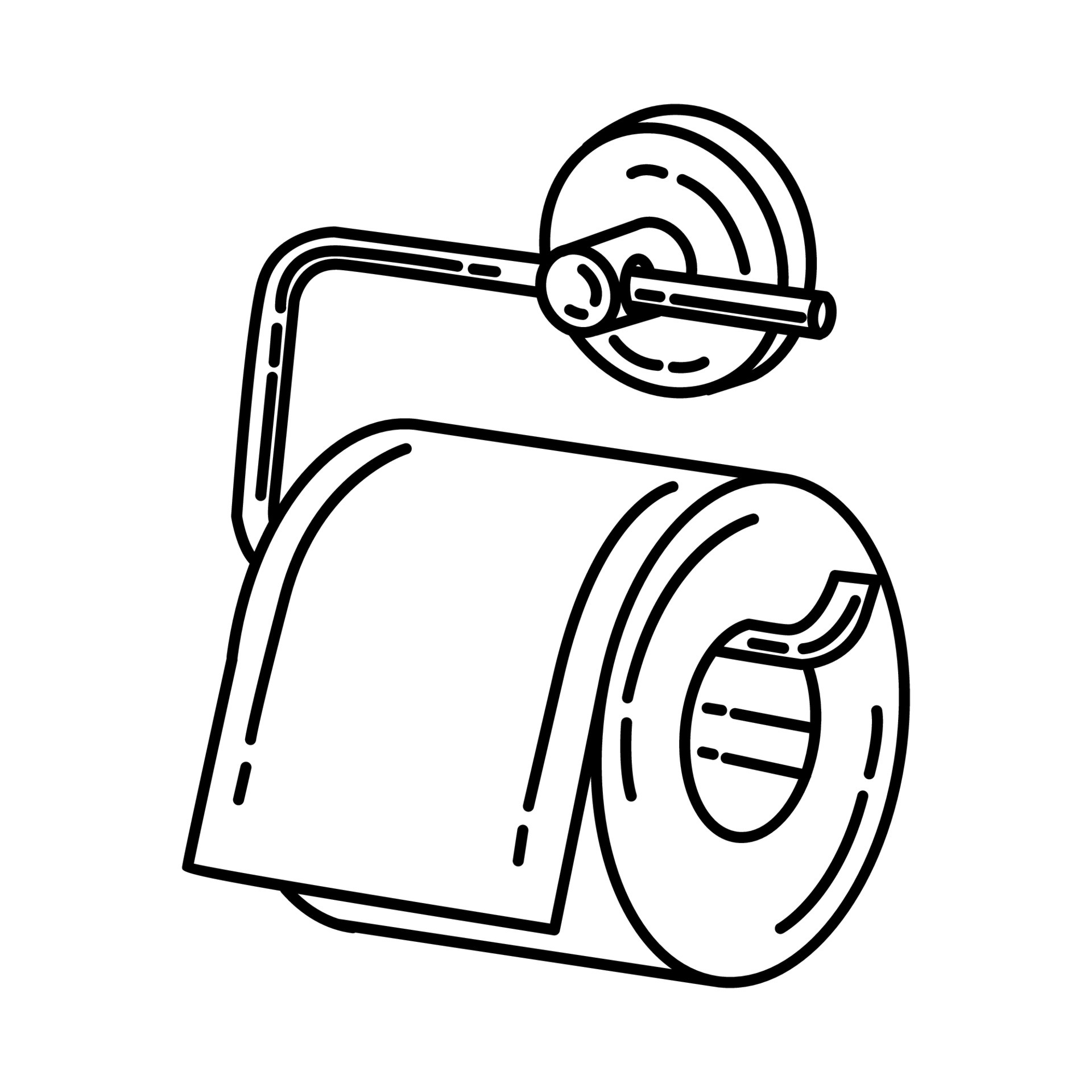 Toilet paper Hanger Icon. Doodle Hand Drawn or Outline Icon Style 4707213  Vector Art at Vecteezy