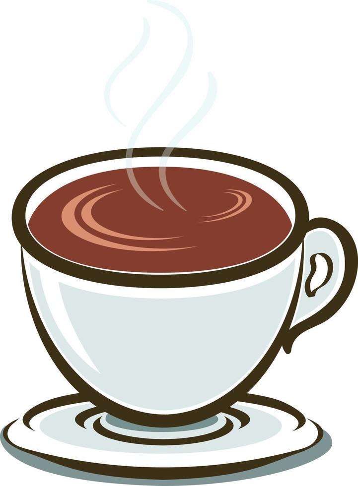 ilustración vectorial de taza de café vector