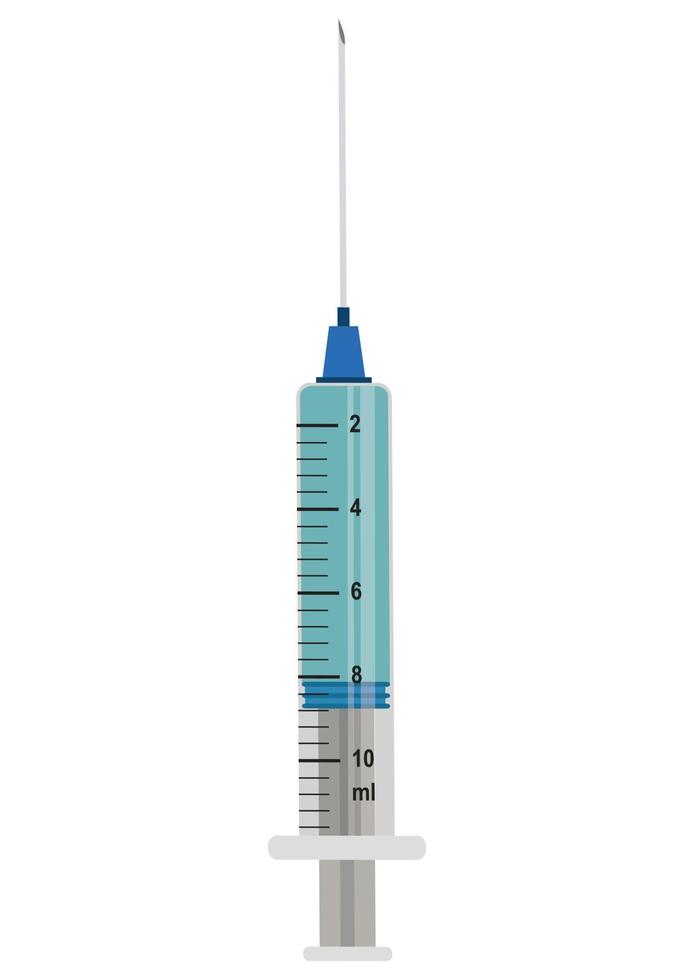 Vector Illustration of Surgical Syringe