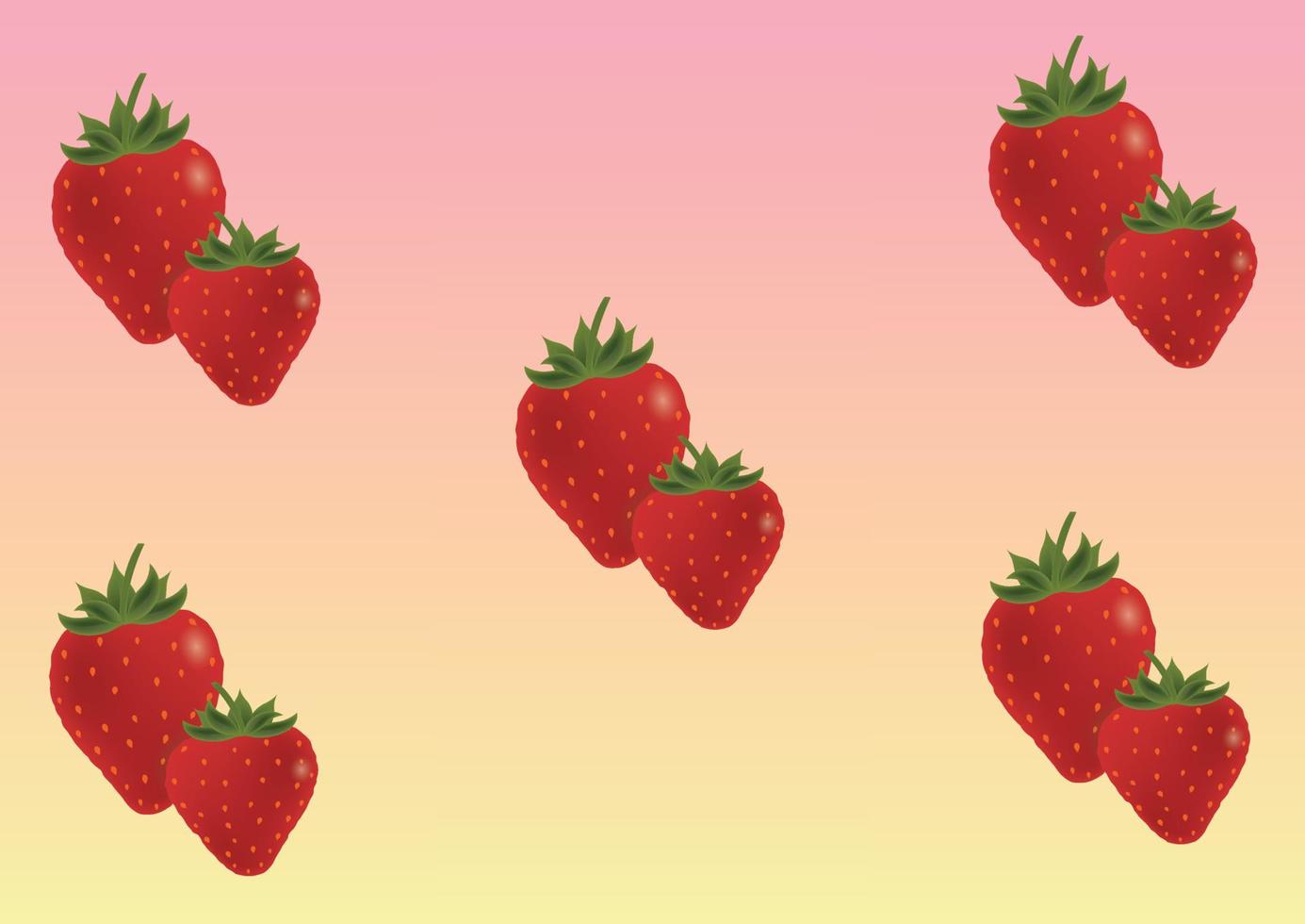 Vector illustration of Strawberry. Fresh fruits