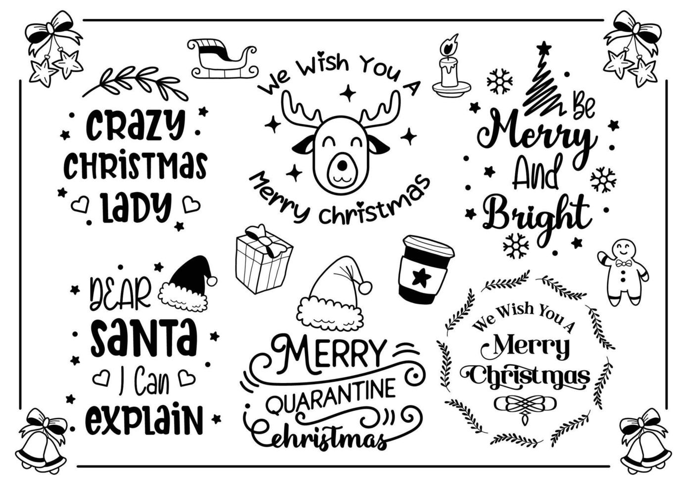 Christmas quote illustration Vector for banner