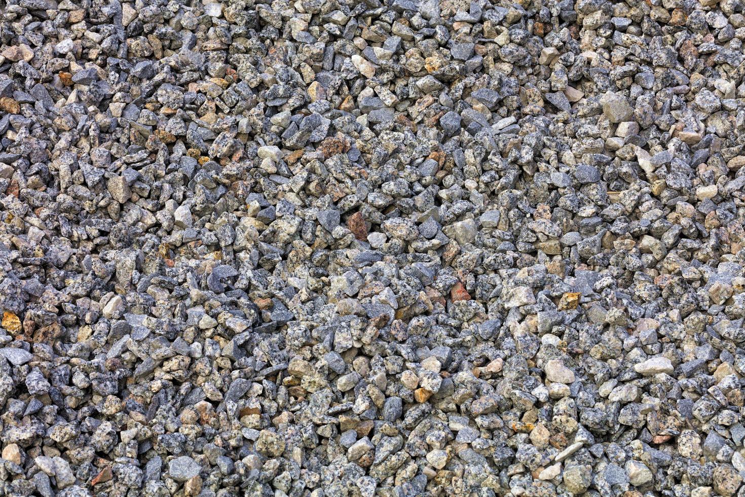 Fine granite rubble its texture and background photo