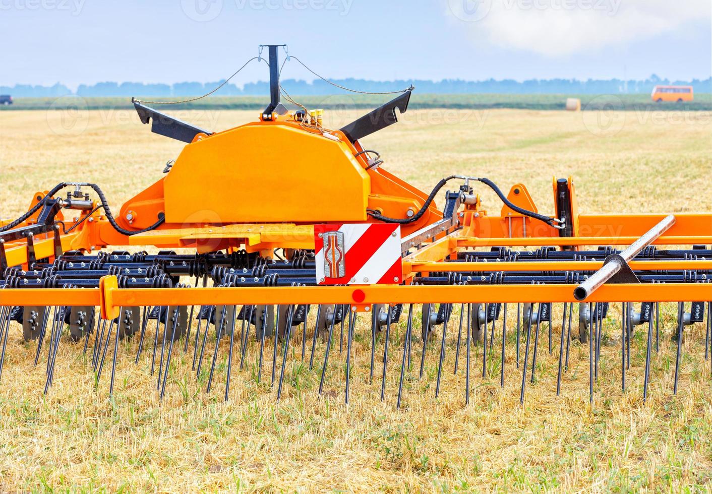 Agrotechnical complex for leveling the soil surface, preparing the soil of the field, closing moisture before sowing. photo