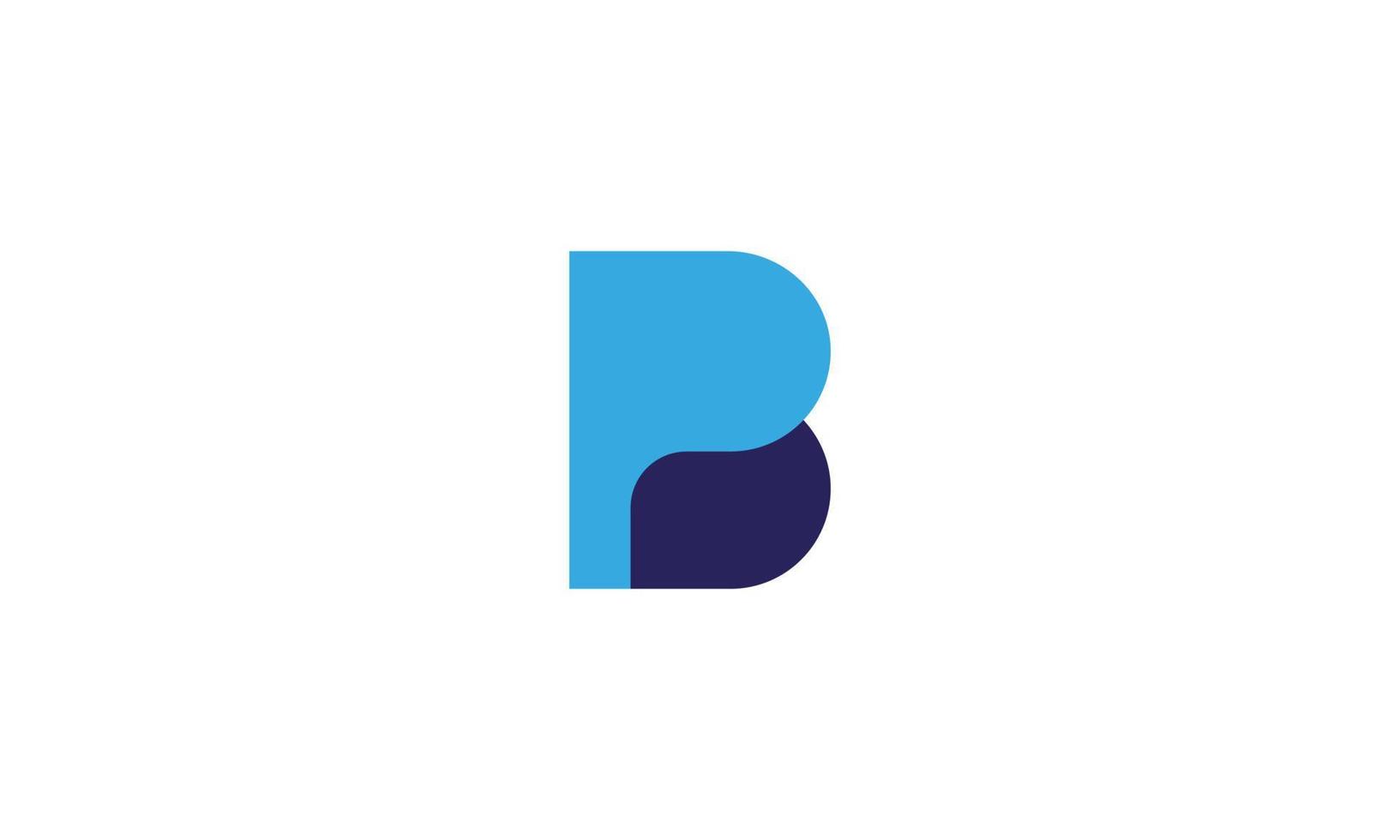 pb logo design . abstract p and b logo , modern and clean style . vector illustration