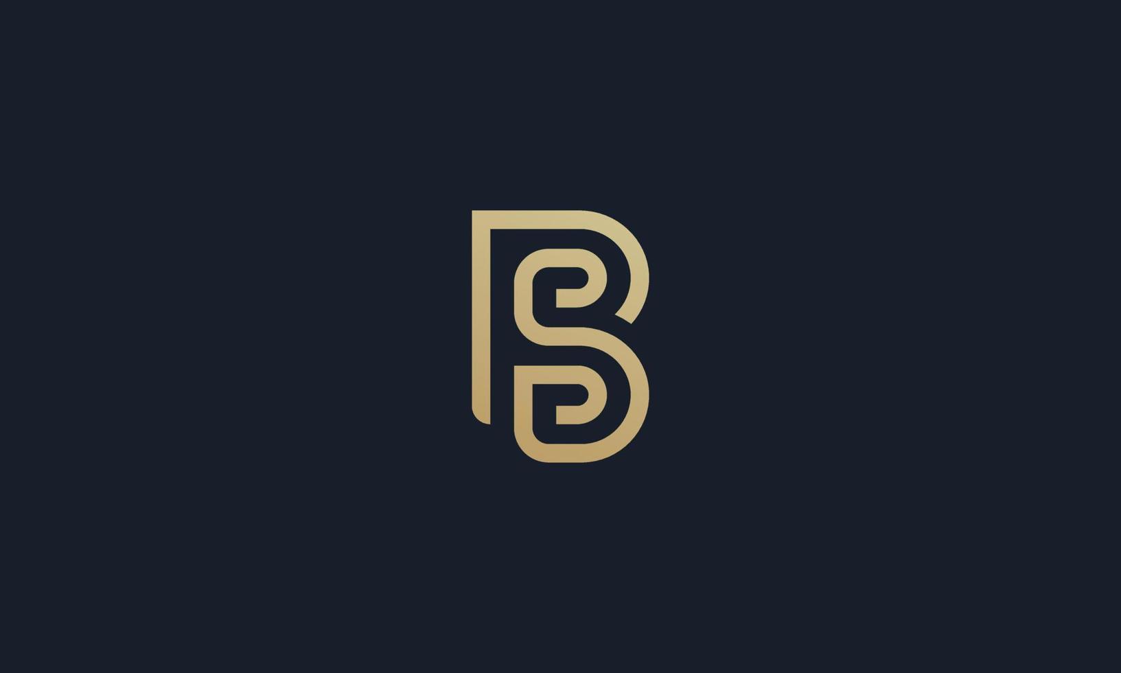 BS logo design . abstract letter BS logo . unique BS logo . simple and modern logo design vector