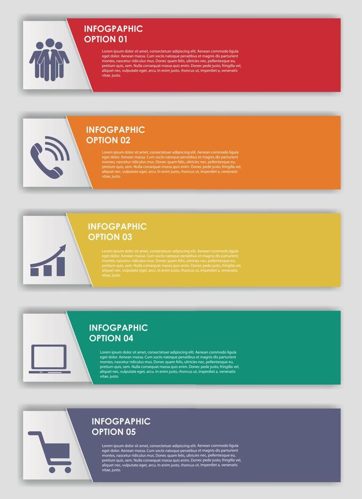 plantillas de infografía para la ilustración de vector de negocio.