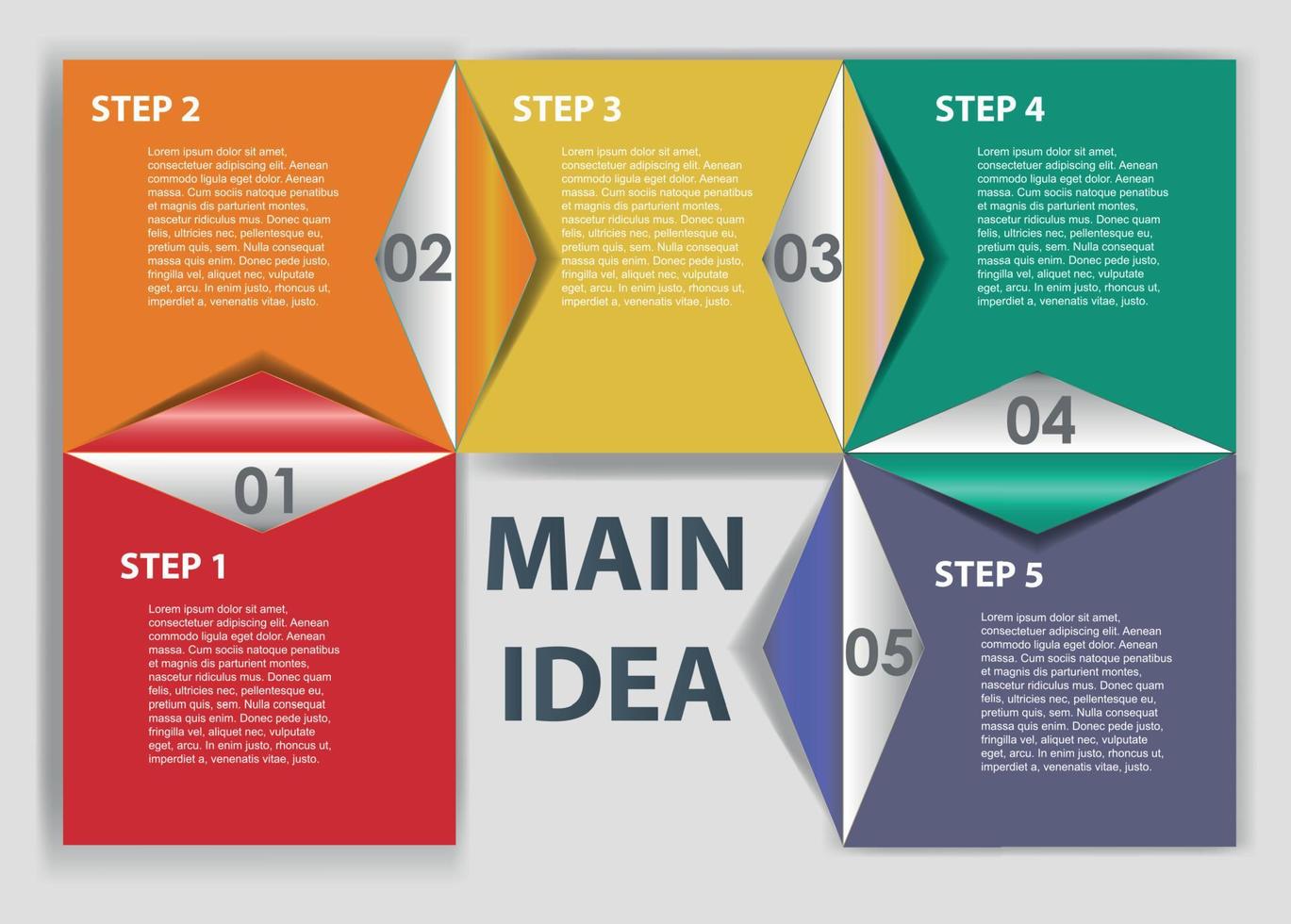 Ilustración de vector de elementos de diseño de infografías