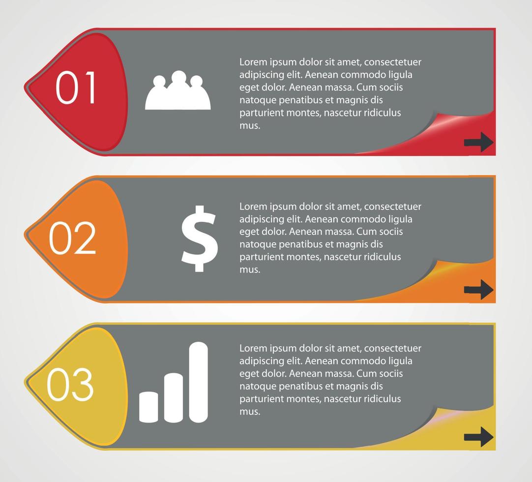 Ilustración de vector de elementos de diseño de infografías