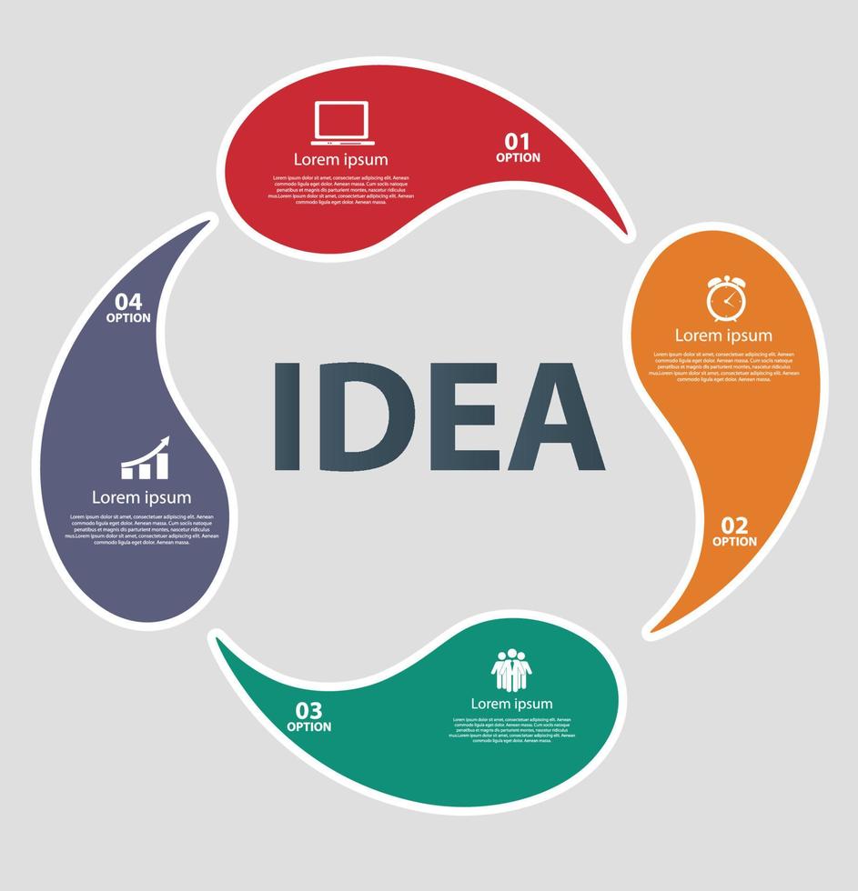 Ilustración de vector de elementos de diseño de infografías