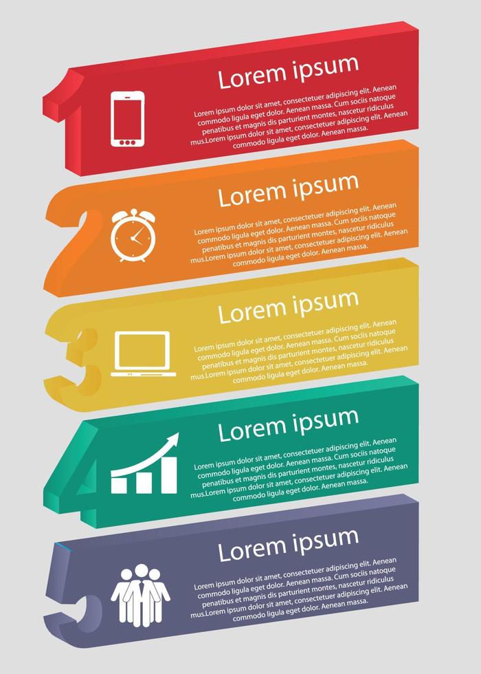 plantillas de infografía para la ilustración de vector de negocio.